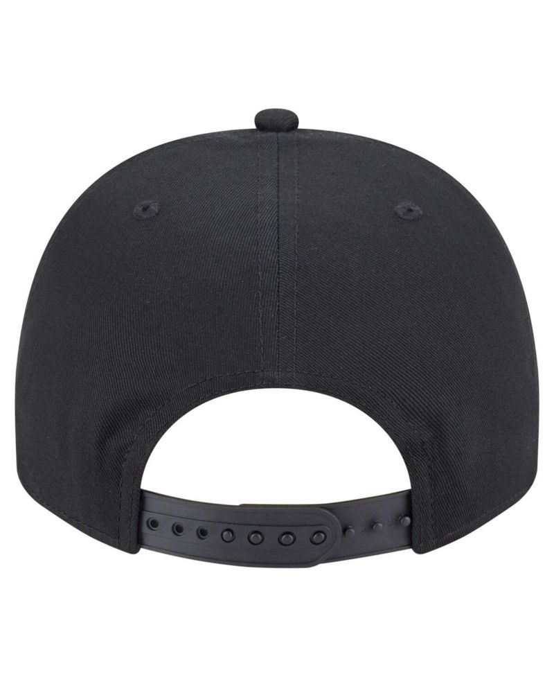 Men's Black Houston Astros Chainstitch 9FIFTY A-Frame Snapback Hat