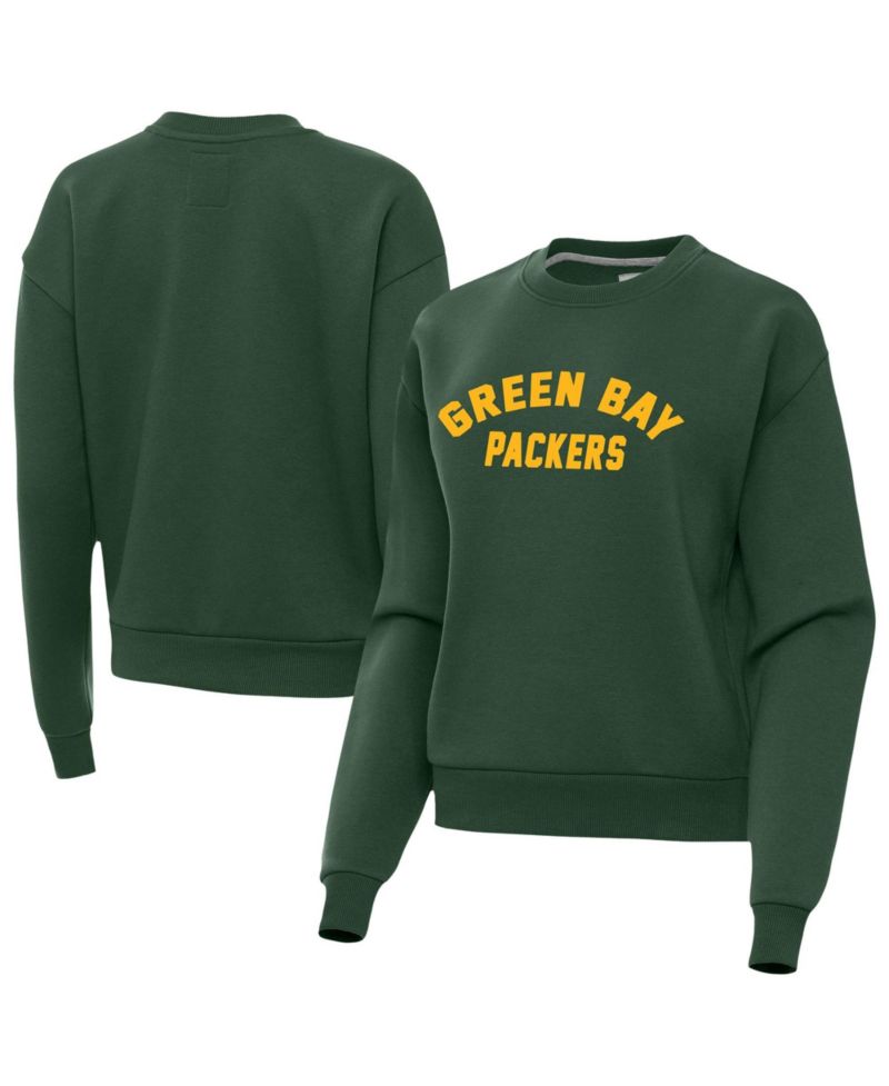 Women's Green Bay Packers Victory Dropped-Shoulder Embroidered Patch Sweatshirt