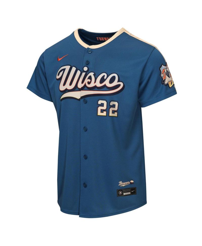 Big Boys and Girls Christian Yelich Gray Milwaukee Brewers 2026 City Connect Stadium Jersey