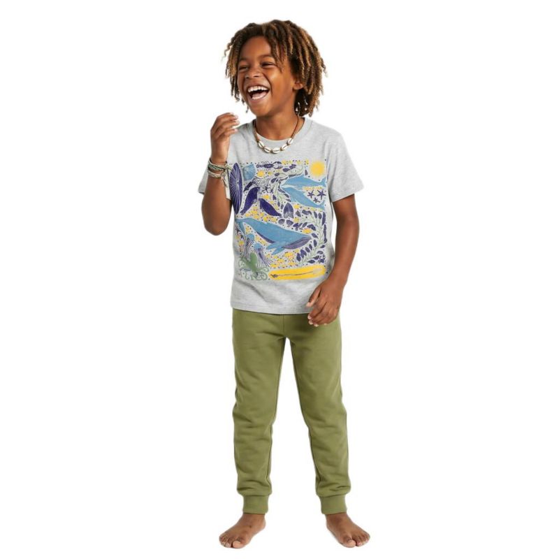 Boys and Girls Fair Trade Organic Cotton Graphic Short Sleeve T-Shirt