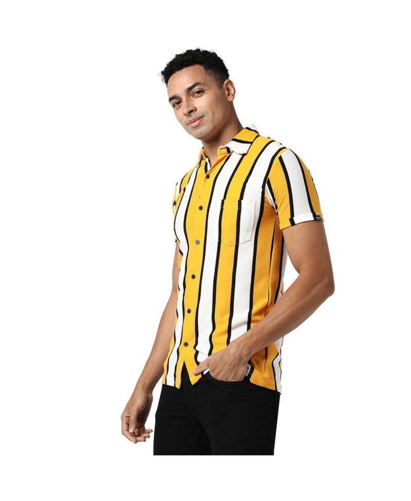 Men's Dramatic Striped Shirt