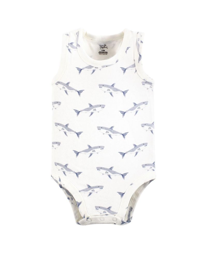 Natural Cotton Sleeveless Bodysuits