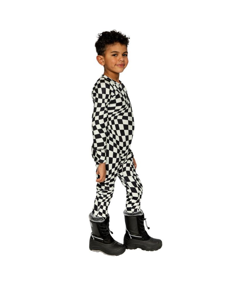 Baby Boy ( 6M to 24M )One Piece Thermal Underwear Checkered Print