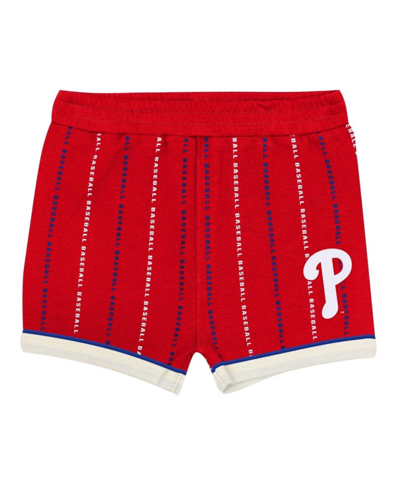 Baby Boys' and Girls' Lead Run Diaper Cover Short-Sleeve Bodysuit and Shorts Set