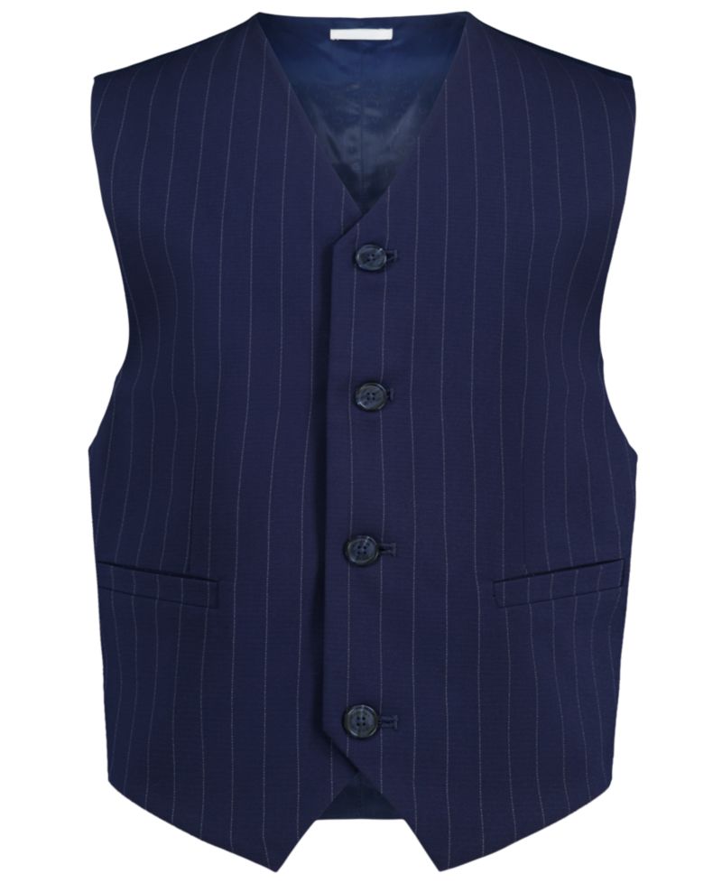Boys' and Girls' Pinstripe Tailored Stretch Suit Vest