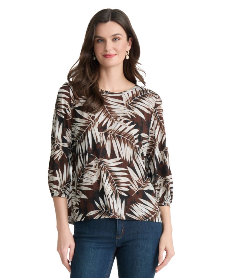 Women's Printed Crewneck Top