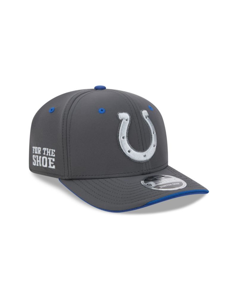 Men's Charcoal Indianapolis Colts 2026 Rivalries Collection Sideline 9SEVENTY Adjustable Hat