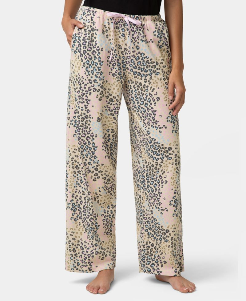 Women's Cotton Printed Mid-Rise Pants