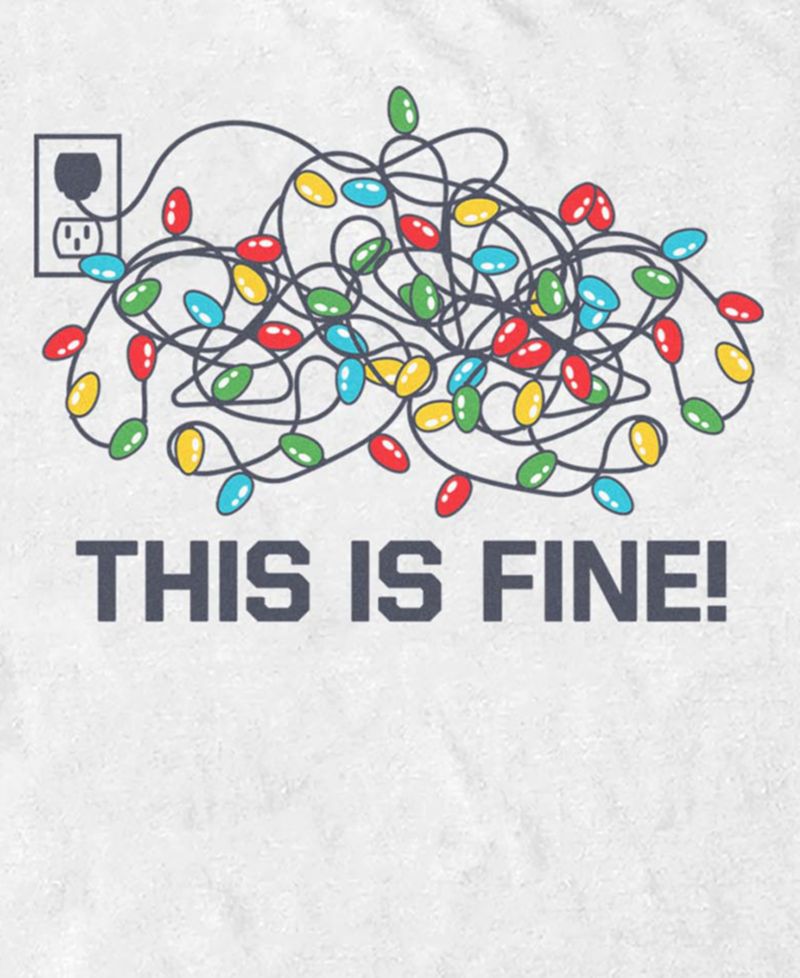 Men's It's Fine Graphic Short-Sleeve T-Shirt