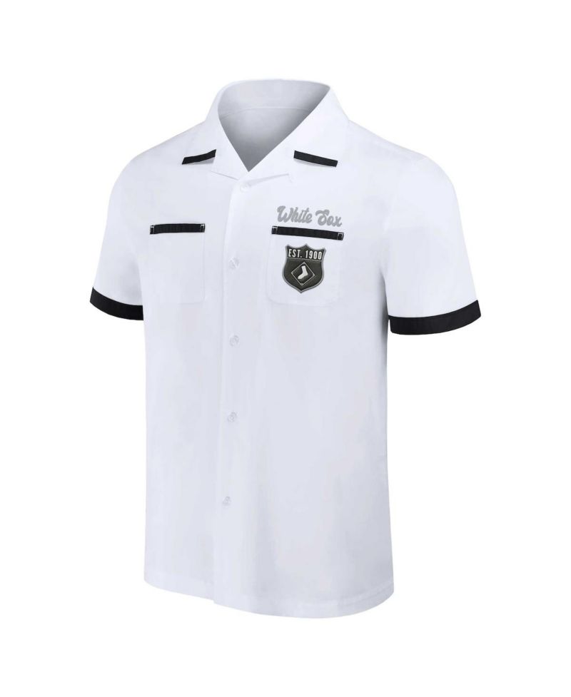 Men's Darius Rucker Collection by White Chicago White Sox Bowling Button-Up Shirt