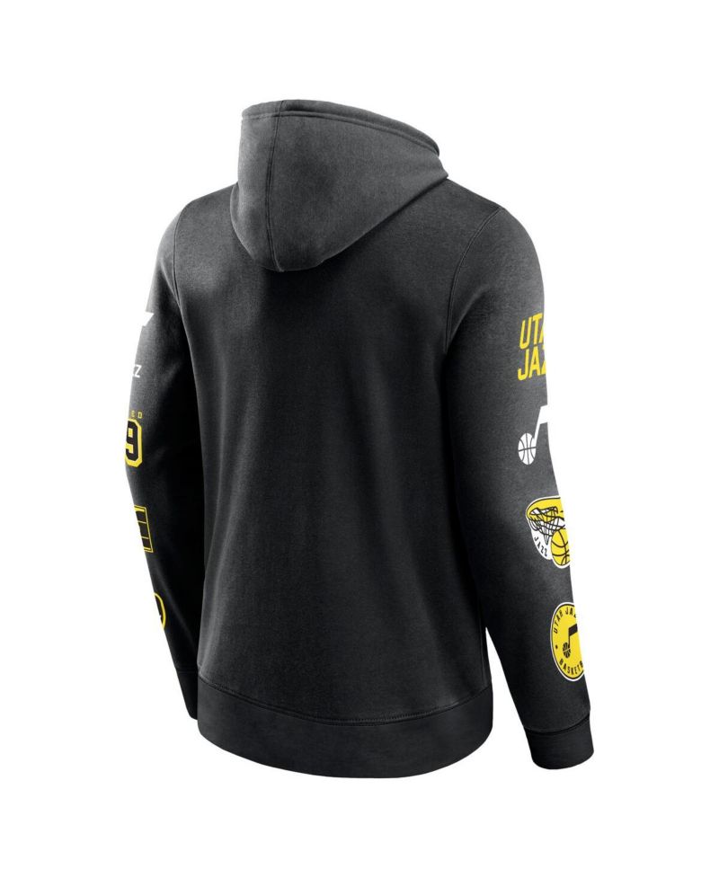 Men's Black Utah Jazz Home Court Pullover Hoodie