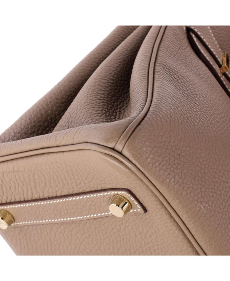 Birkin 30 Handbag Grey Togo with Gold Hardware