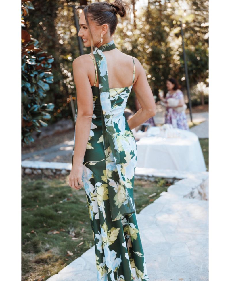 Women's Kinara Maxi Floral Square-Neck Dress