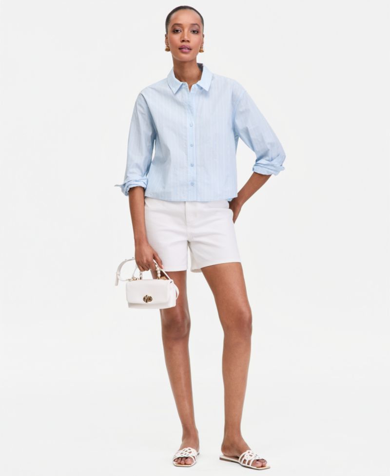 Women's Crystal Embellished Button Down Shirt