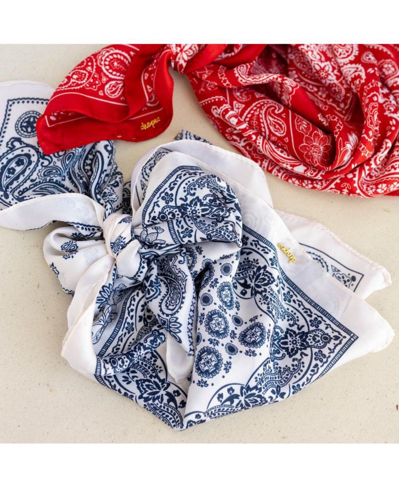 Women's Satin Paisley Headscarf