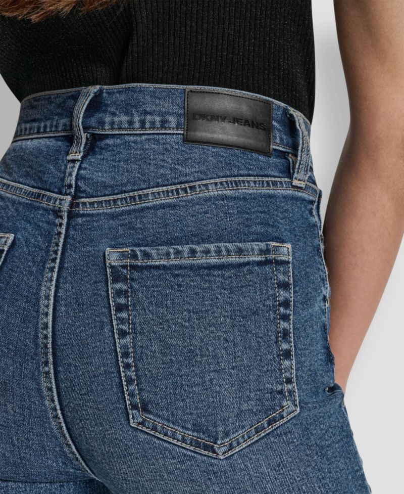 Women's Side Studded High-Rise Bootcut Jeans