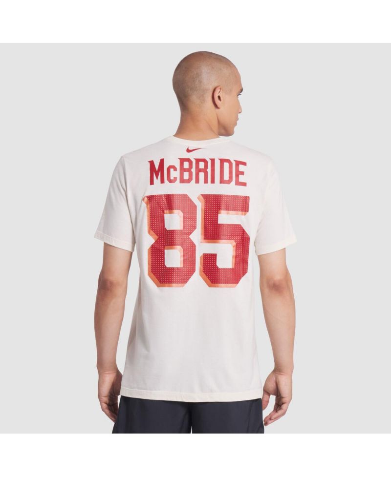 Men's Trey McBride Natural Arizona Cardinals 2025 Rivalries Collection Player Name & Number T-Shirt