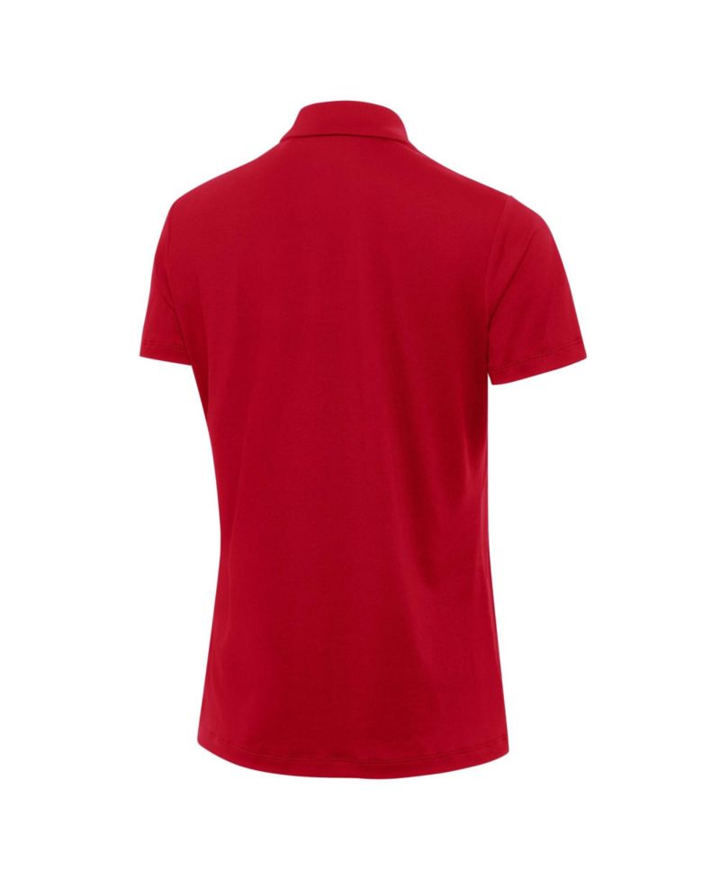 Women's Crimson Indiana Hoosiers Reprocess Polo Shirt