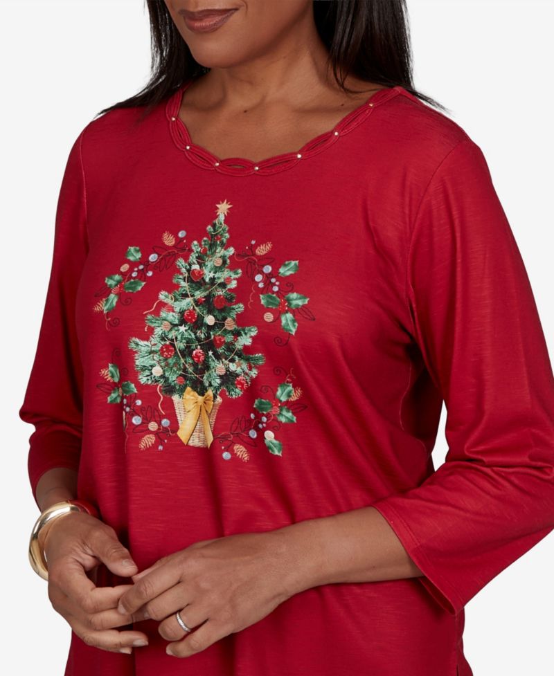 Petite Christmas Tree 3/4-Sleeve T-Shirt