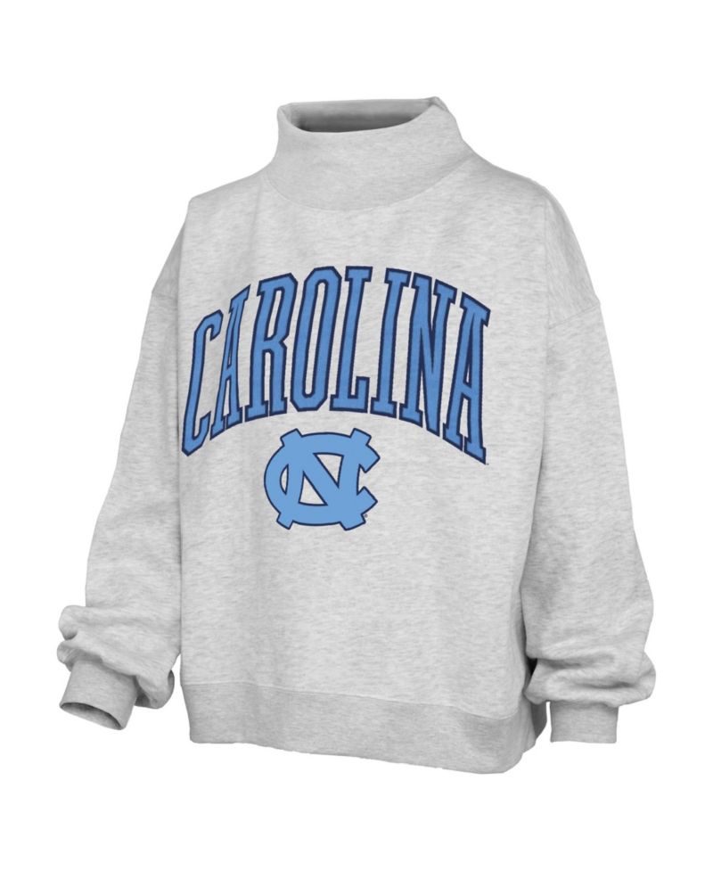 Women's North Carolina Tar Heels Nelson Texture Lingo Oversized Mock Neck Sweatshirt