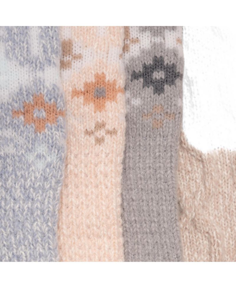Women's Tall Microfiber Novelty Lounge Socks 4 Pack