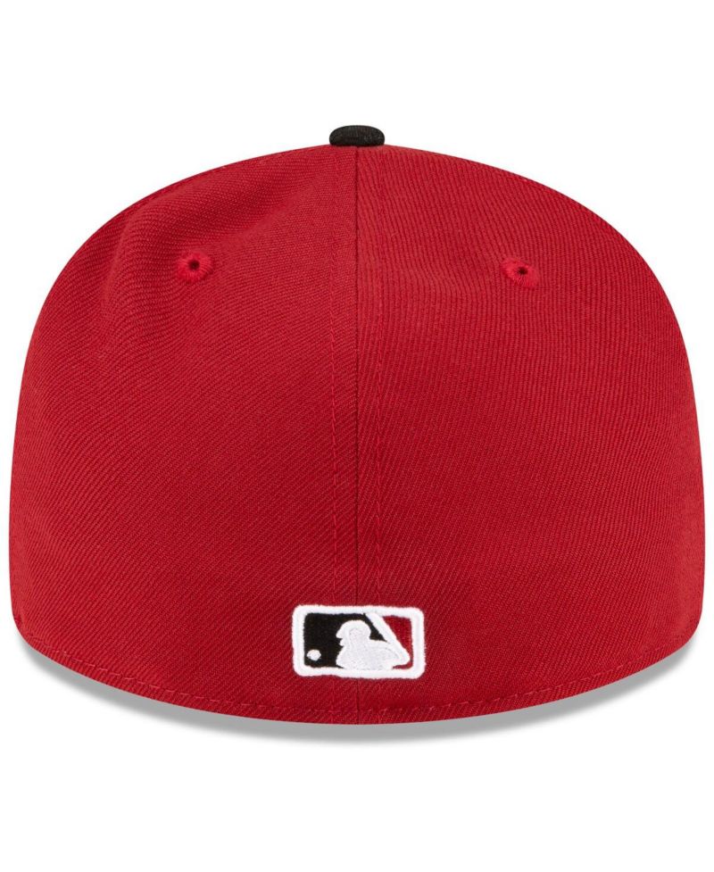 Men's Red, Black Arizona Diamondbacks Home Authentic Collection On-Field Low Profile 59FIFTY Fitted Hat