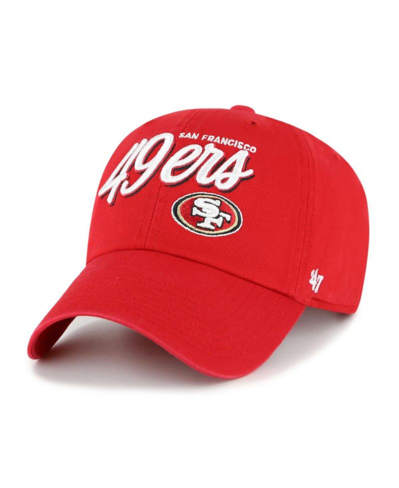 Women's Scarlet San Francisco 49ers Ariana Clean Up Adjustable Hat
