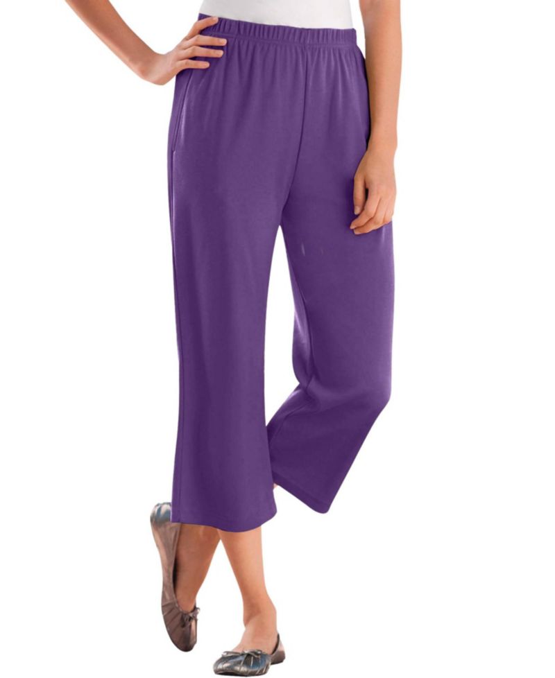 Women's Within 7-Day Elastic-Waist Stretchy Knit Capri