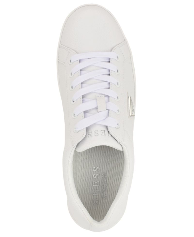 Men's Lacket Faux Leather Round-Toe Sneakers