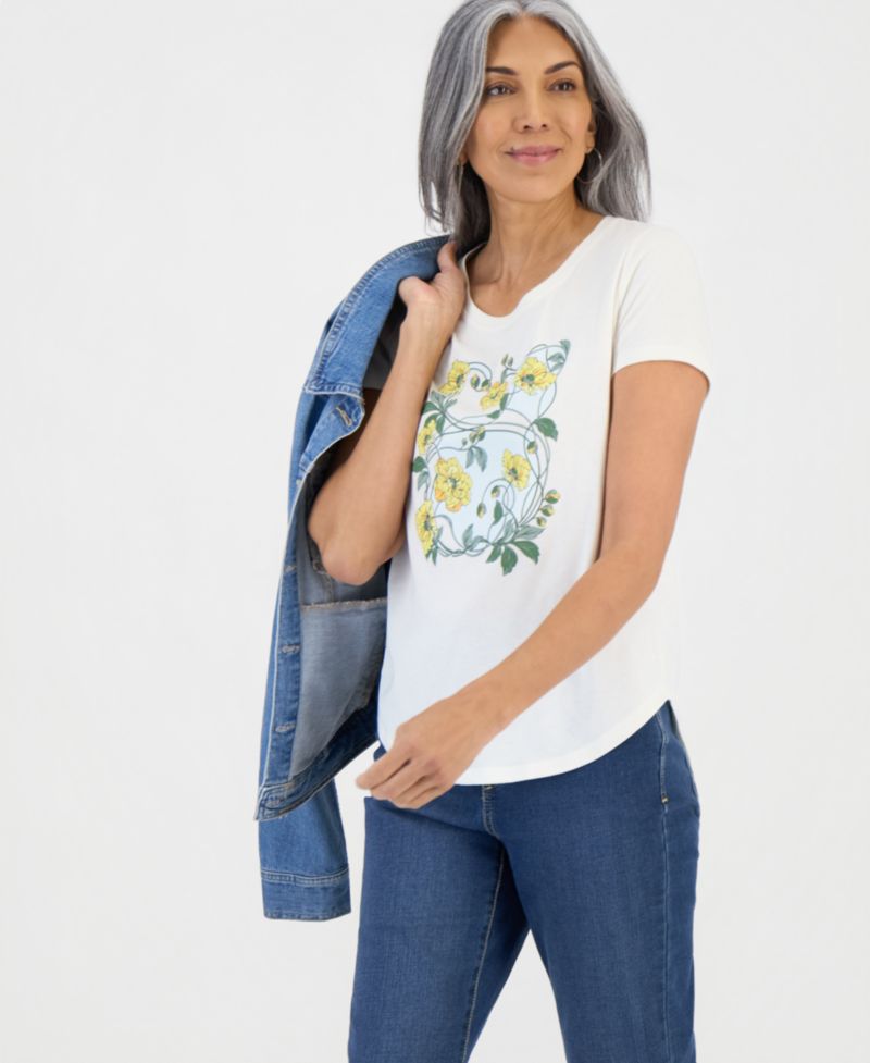 Women's Graphic Short-Sleeve Crewneck Tee