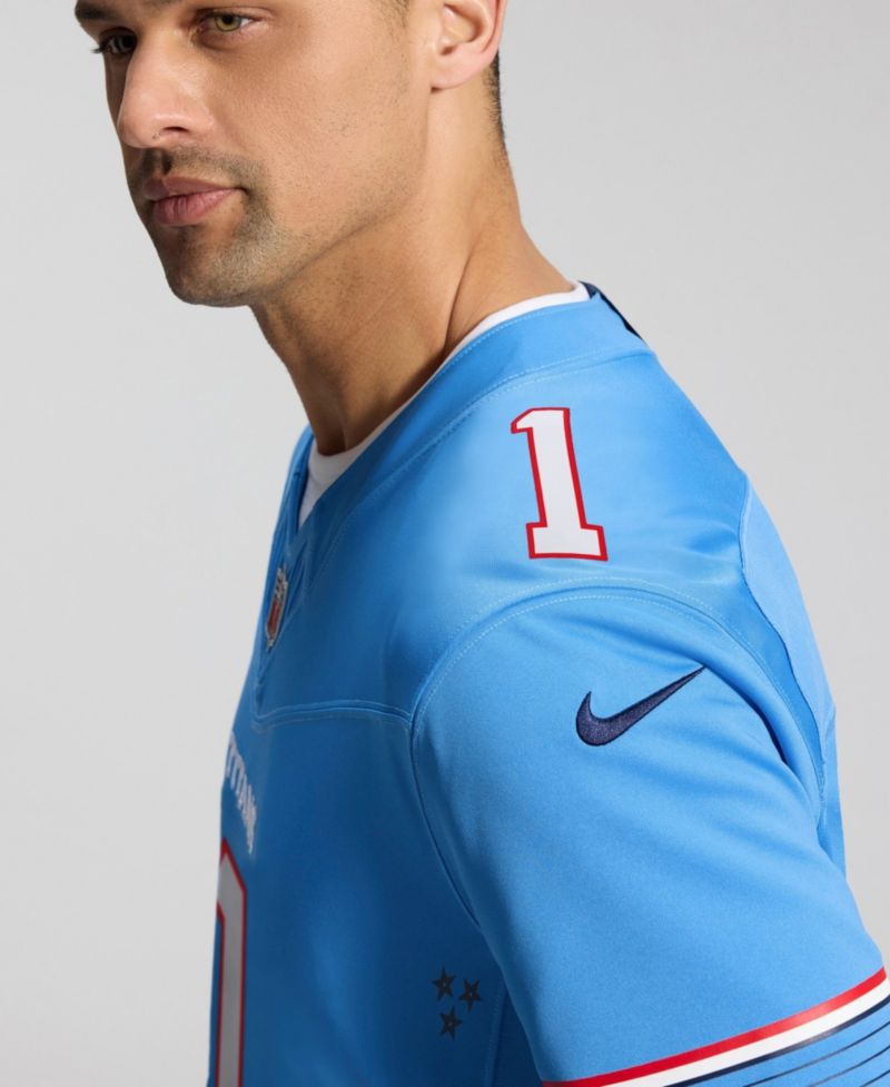 Men's Cameron Ward Light Blue Tennessee Titans Vapor F.U.S.E. Stitched Limited Jersey