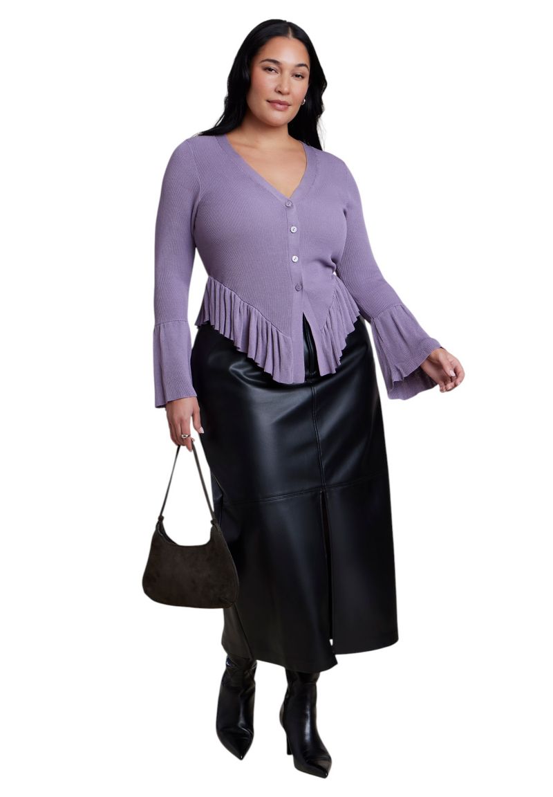 Women's Ruffle Cardigan