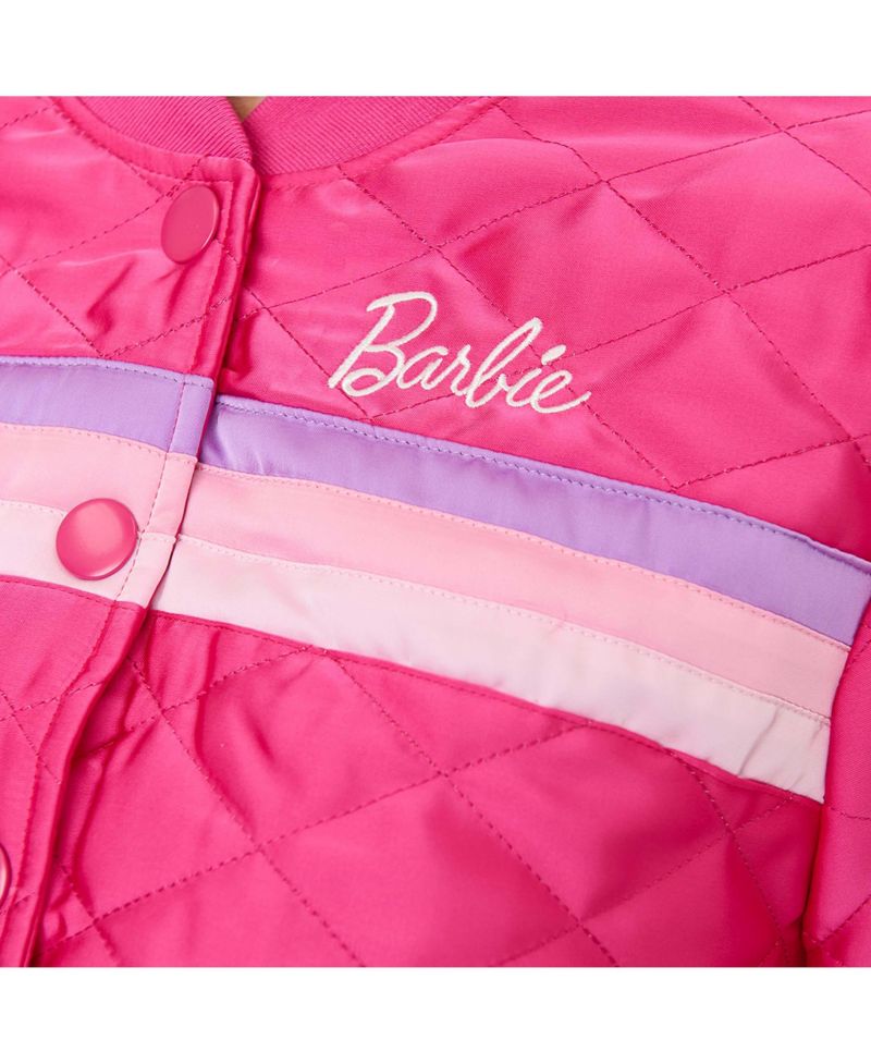 Plus Size Quilted Varsity Jacket