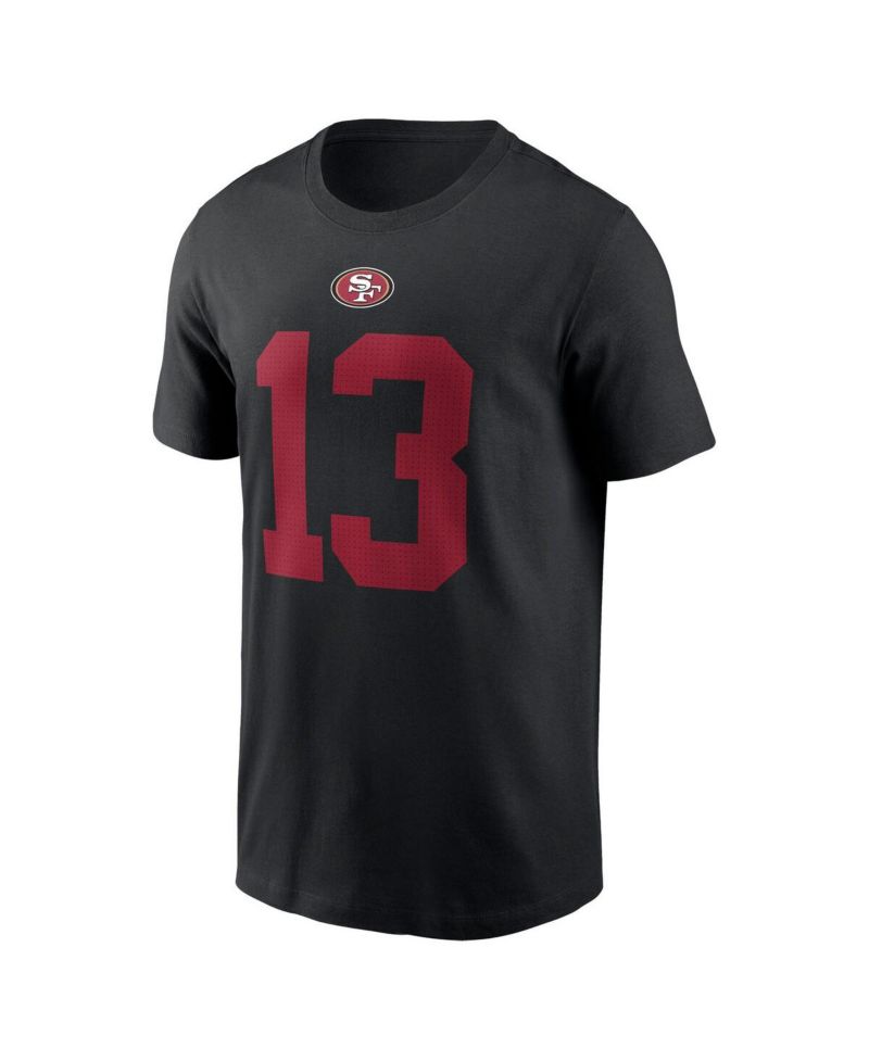 Men's Brock Purdy Black San Francisco 49ers Player Name and Number T-shirt