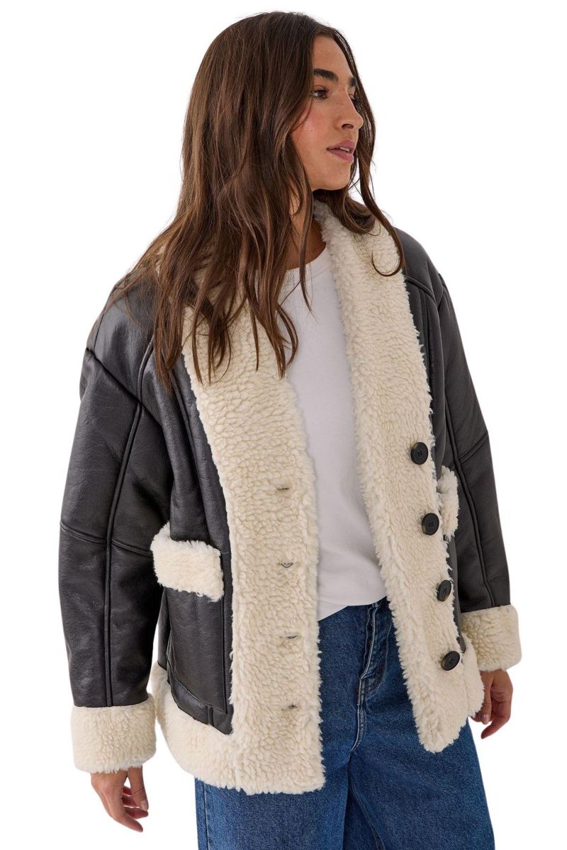 Women's Borg Bonded 80s Aviator Jacket