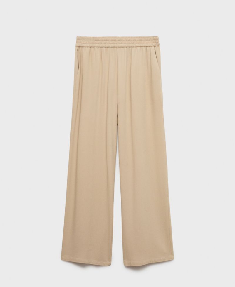 Women's Elastic Waist Straight-Fit Pants