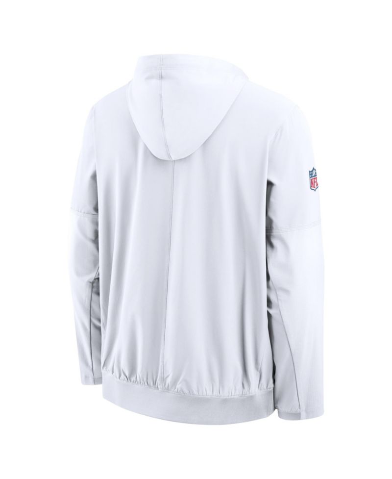 Men's White Cincinnati Bengals Alt Anorak Half-Zip Hooded Jacket