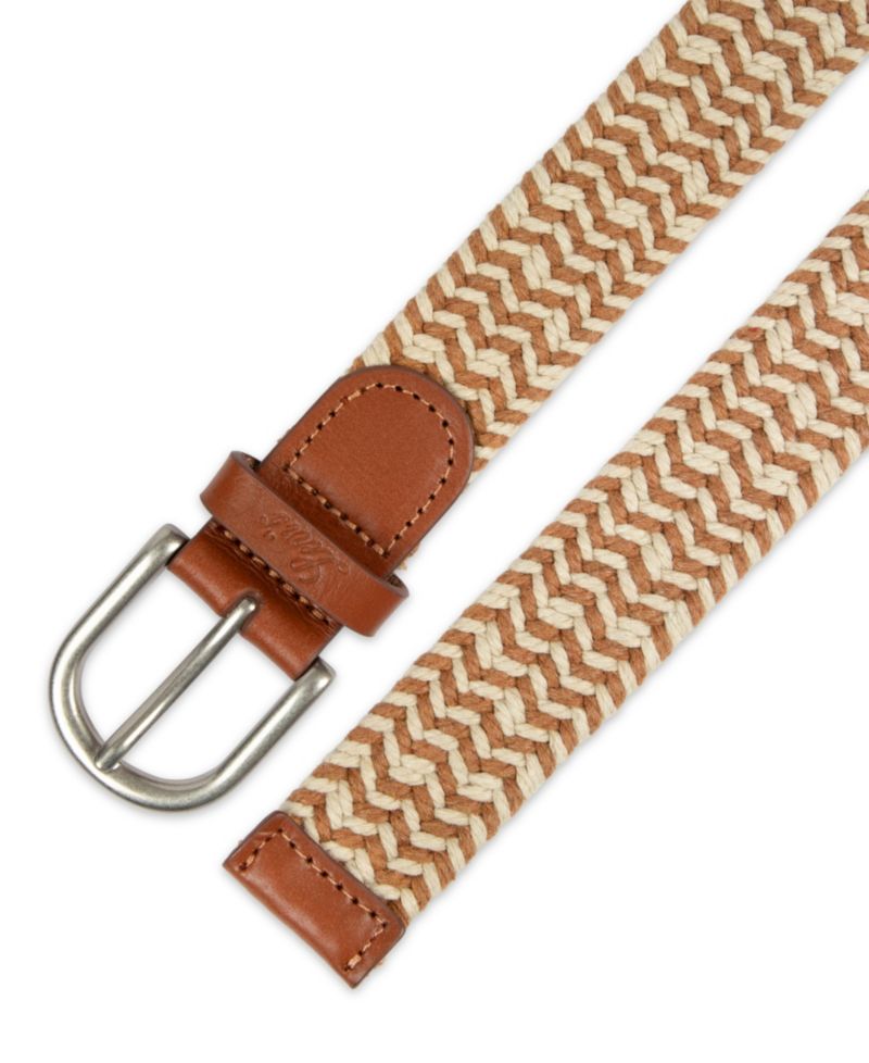 Women's Fully Adjustable Two-Tone Braided Rope Belt
