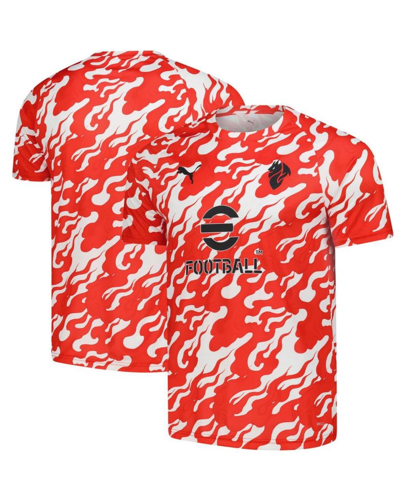 Men's Red AC Milan 2025/26 Pre-Match DryCell Training Jersey