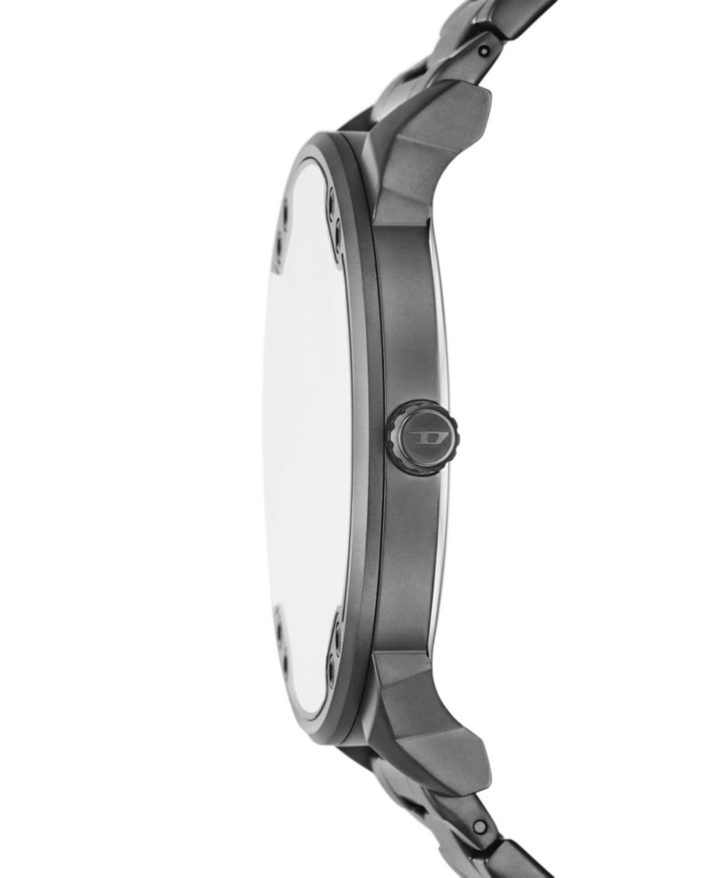 Men's Mr. Daddy Slim Quartz Three-Hand Date Gray Stainless Steel Watch, 54mm