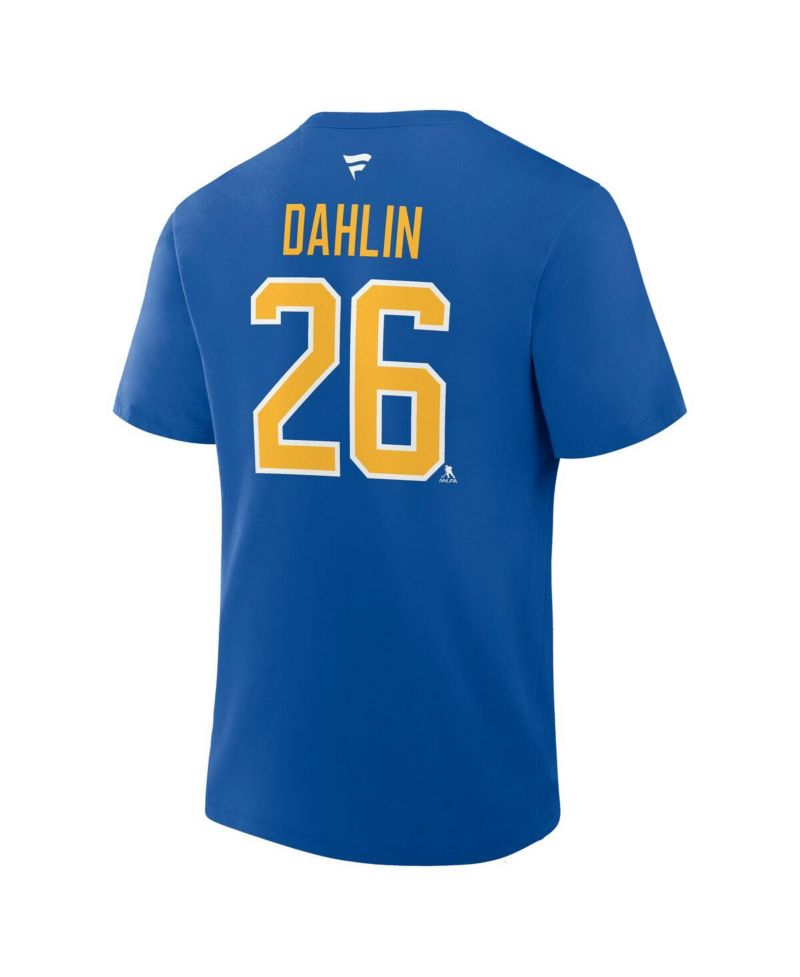 Men's Rasmus Dahlin Royal Buffalo Sabres Authentic Stack Name & Number T-Shirt