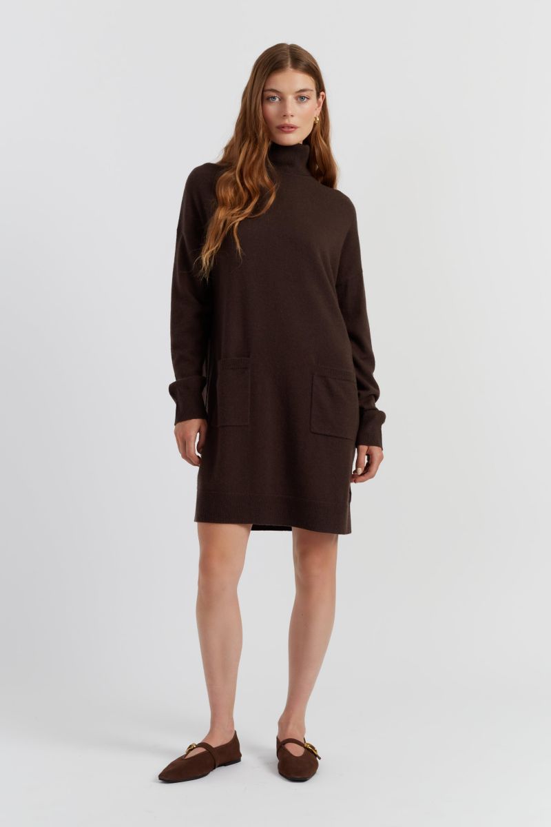 Women's Chinti and Parker Cashmere Rollneck Dress