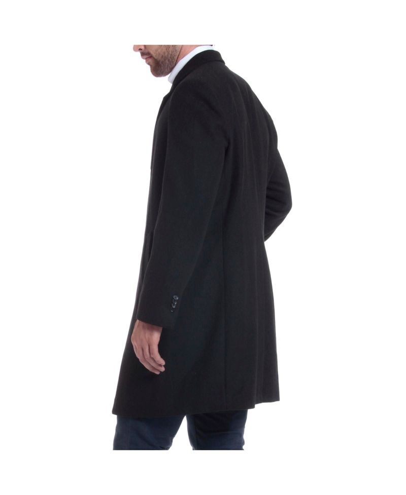 Men's Luke Wool Tailored 37" Walker Jacket Top Coat Car Coat Overcoat