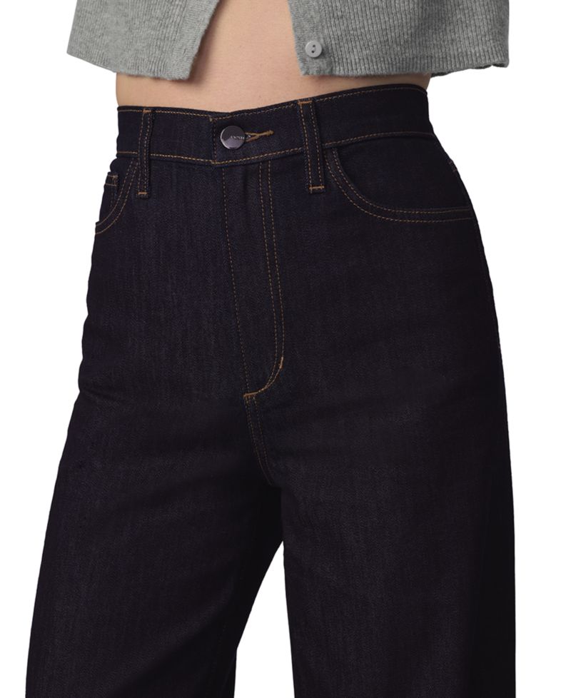 Petite Mia High-Rise Wide-Leg Stretch Jeans