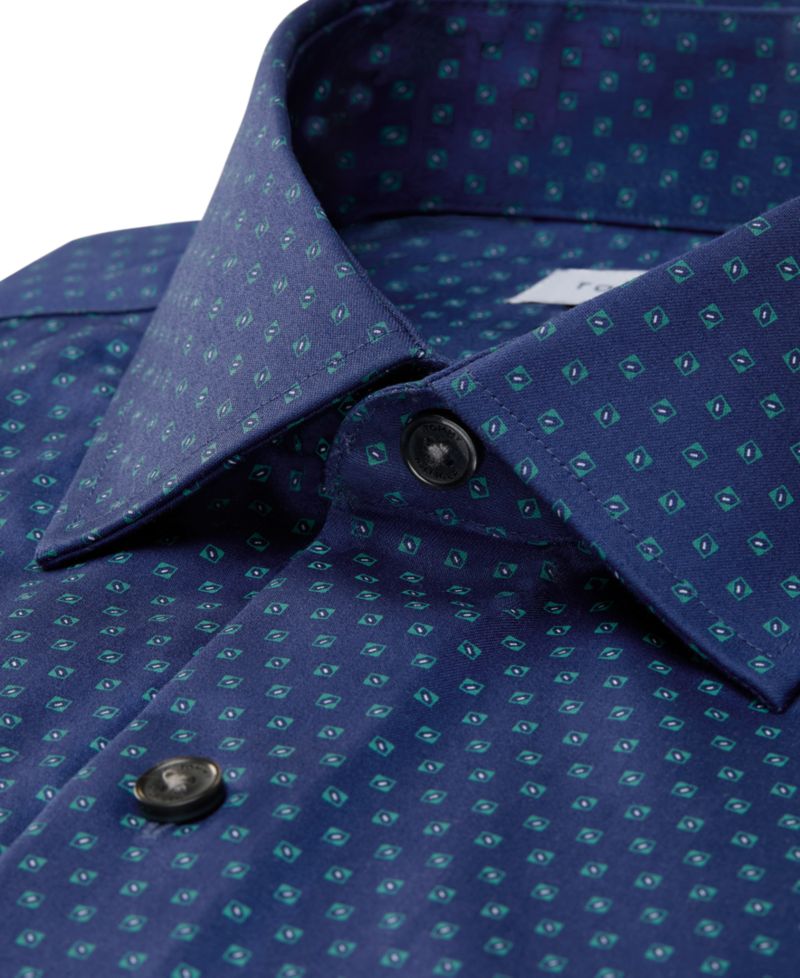 Men's TH Flex Stretch Long-Sleeve Spread Collar Dress Shirt