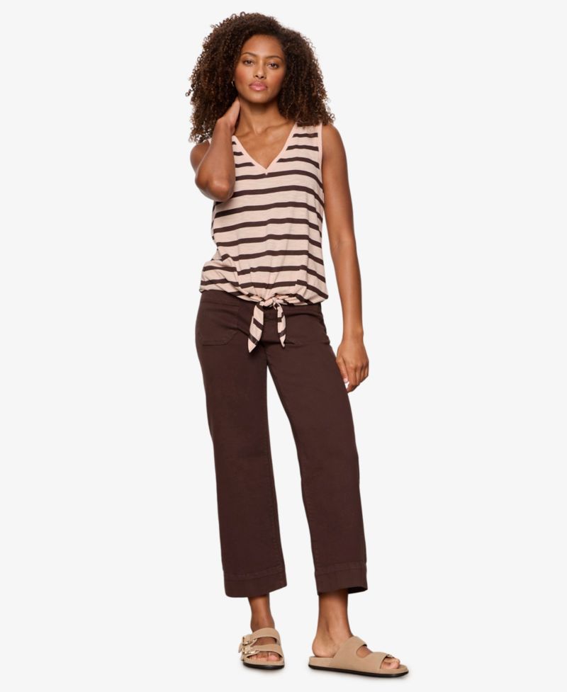 Petite The Marine Wide-Leg Cropped Jeans