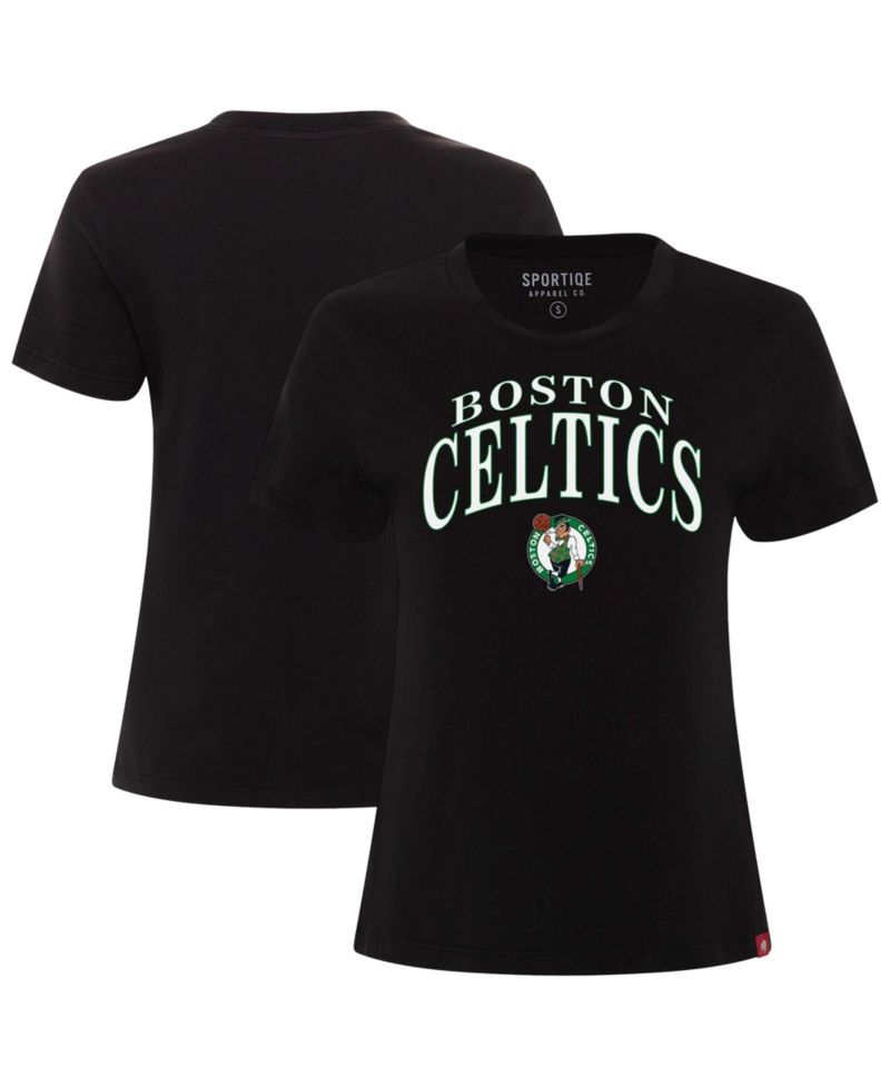 Women's Black Boston Celtics Arcadia Boxy T-Shirt