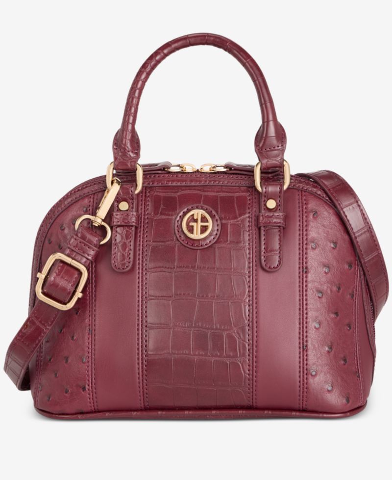 Mixed Media Small Dome Satchel