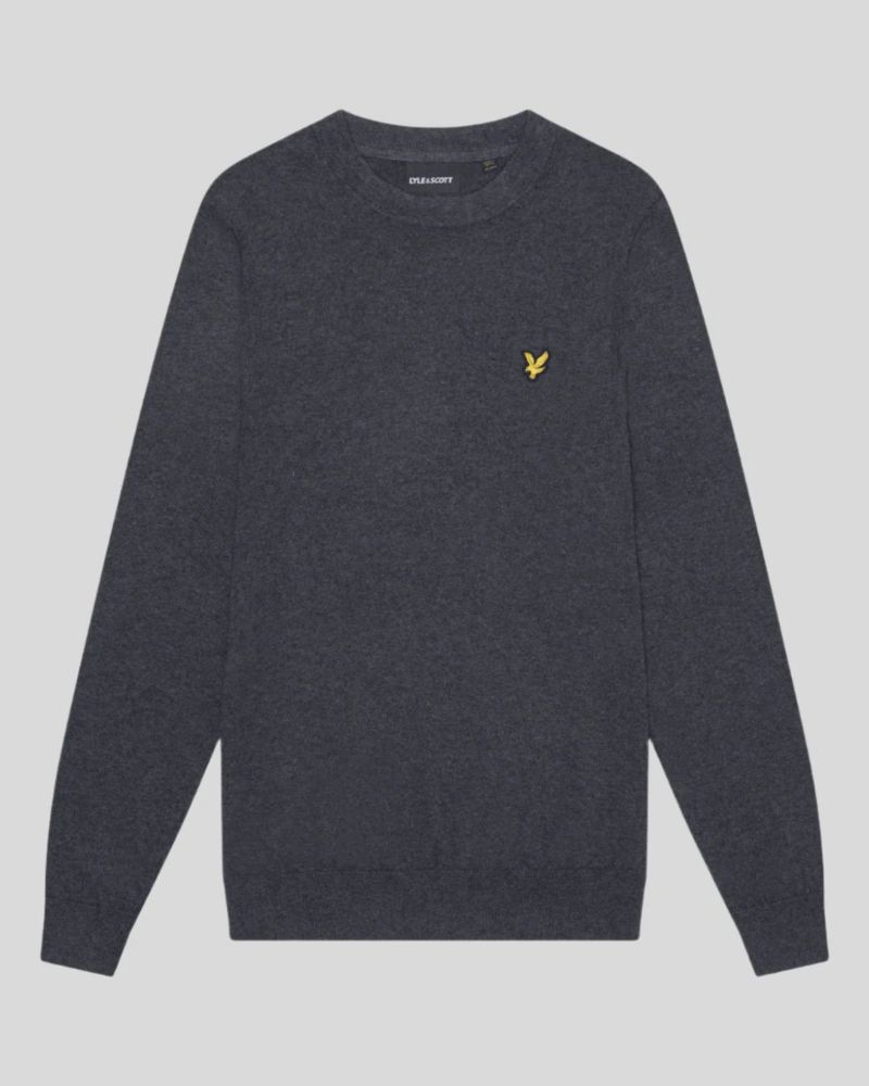 Men's Cotton Merino Crew Neck Sweater