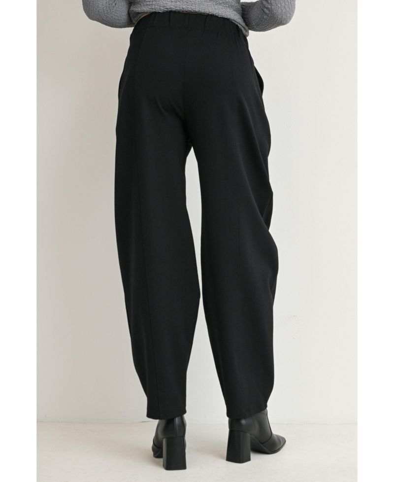 Maternity Pull-On Barrel-Leg Pants